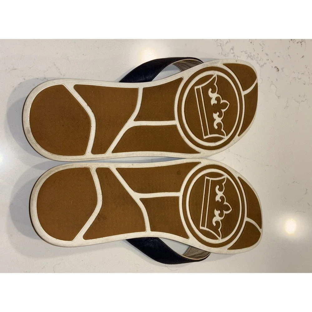 Peter Millar Flip Flop Sandals Mens 13 Navy Blue Crown Hyperlight Slide